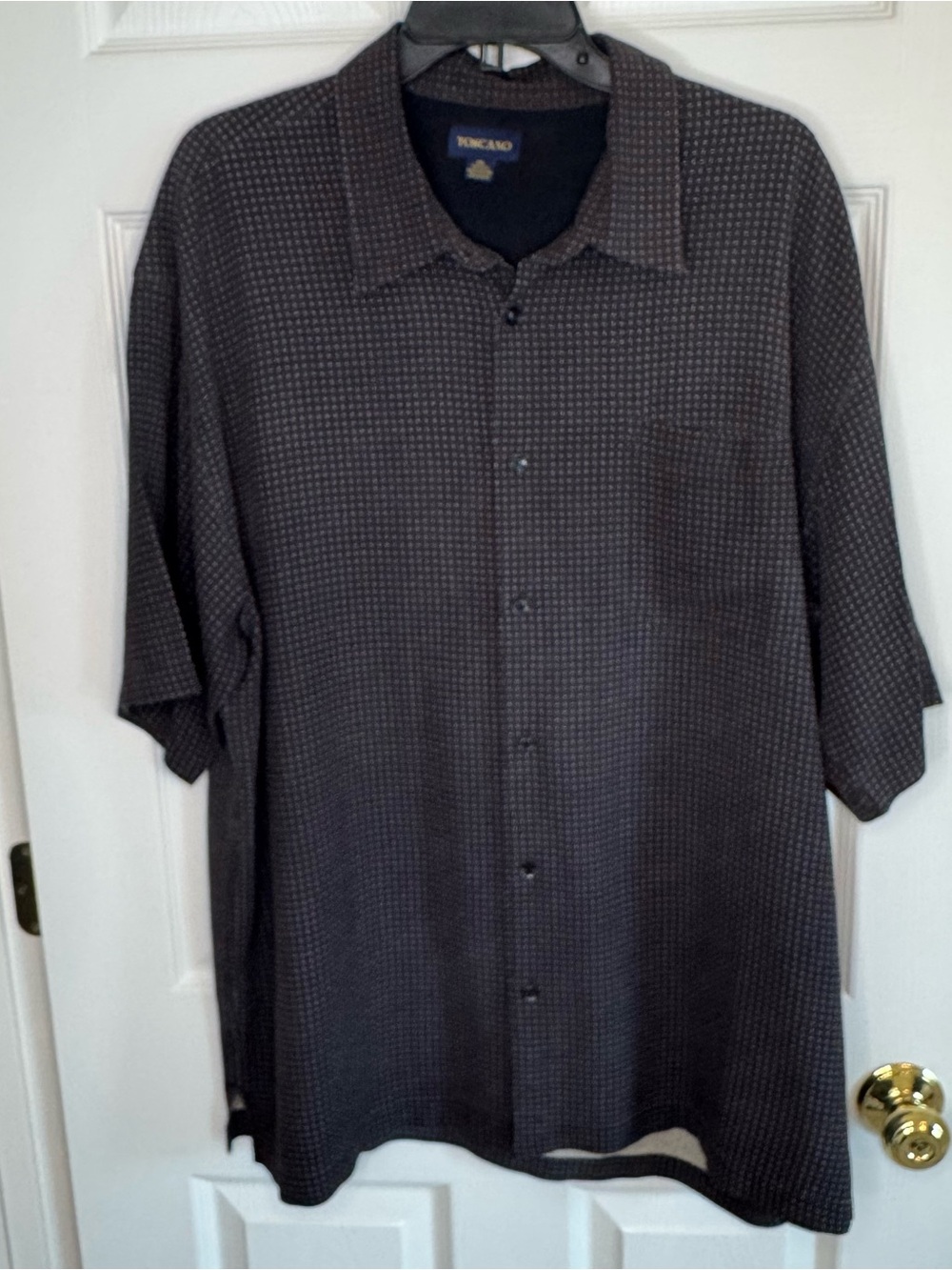 100% Silk Toscano Casual Short Sleeve Button Down Preppy Beach Summer Size XXL